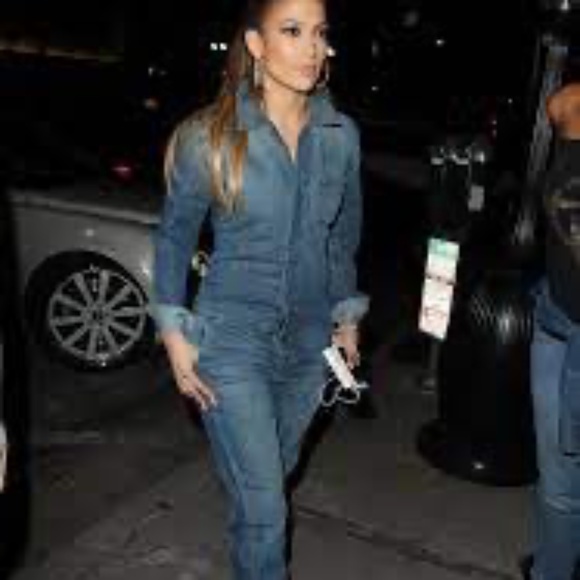 NEW Guess Denim long sleeve Zip front Jeans Jumper jumpsuit 6 - Picture 5 of 17